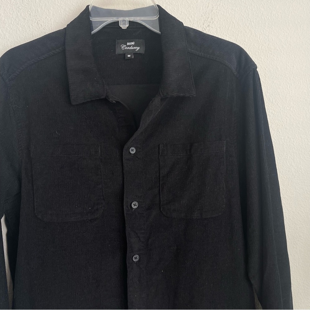 CCS Corduroy Pocket Button Down Long Sleeve Shirt